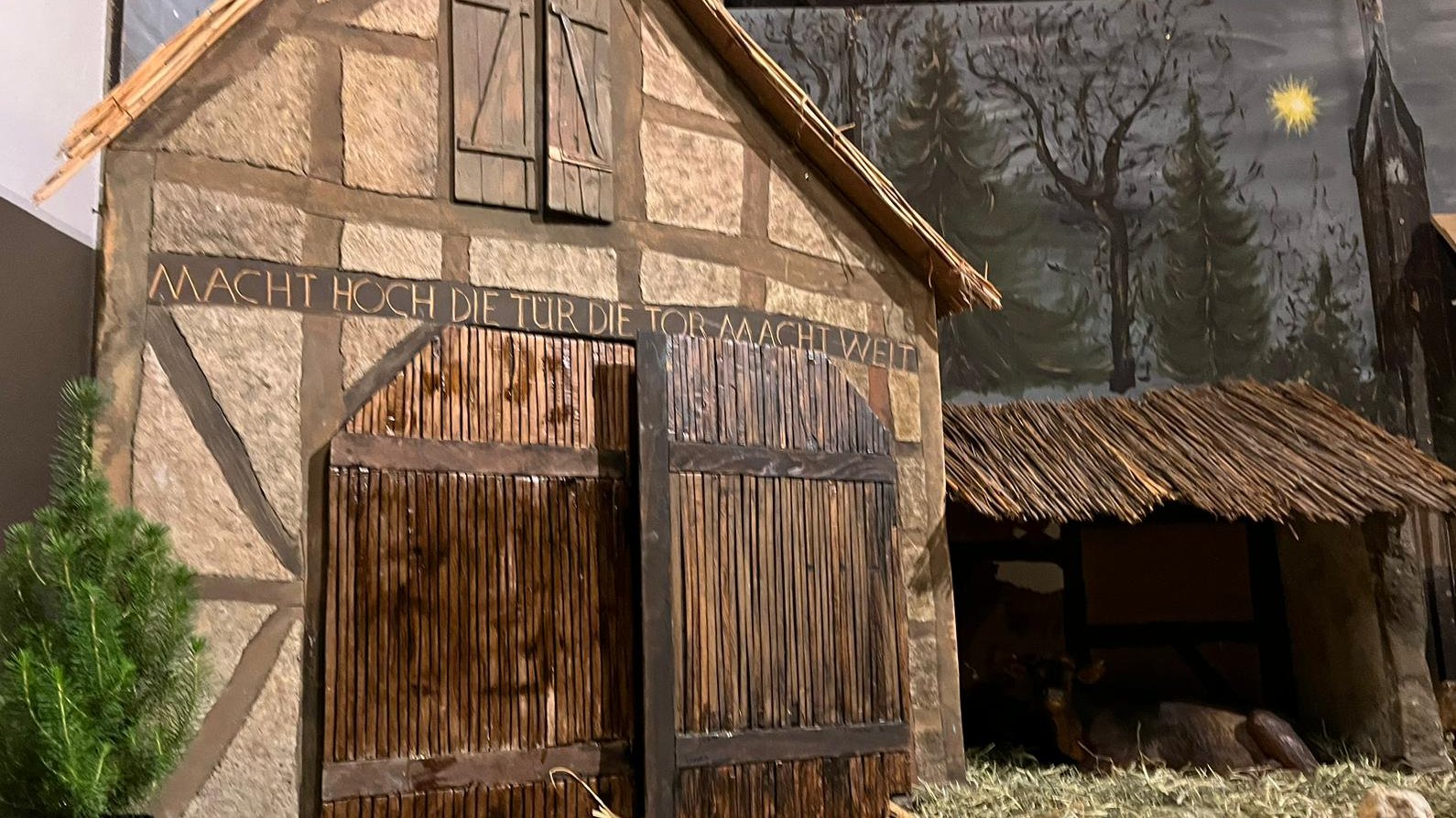 Adventskrippe Erwartung (c) gan