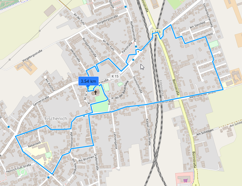 Fischenicher Vorgebirgs-Runde (c) Kartendaten: © OpenStreetMap ( CC-BY-SA)