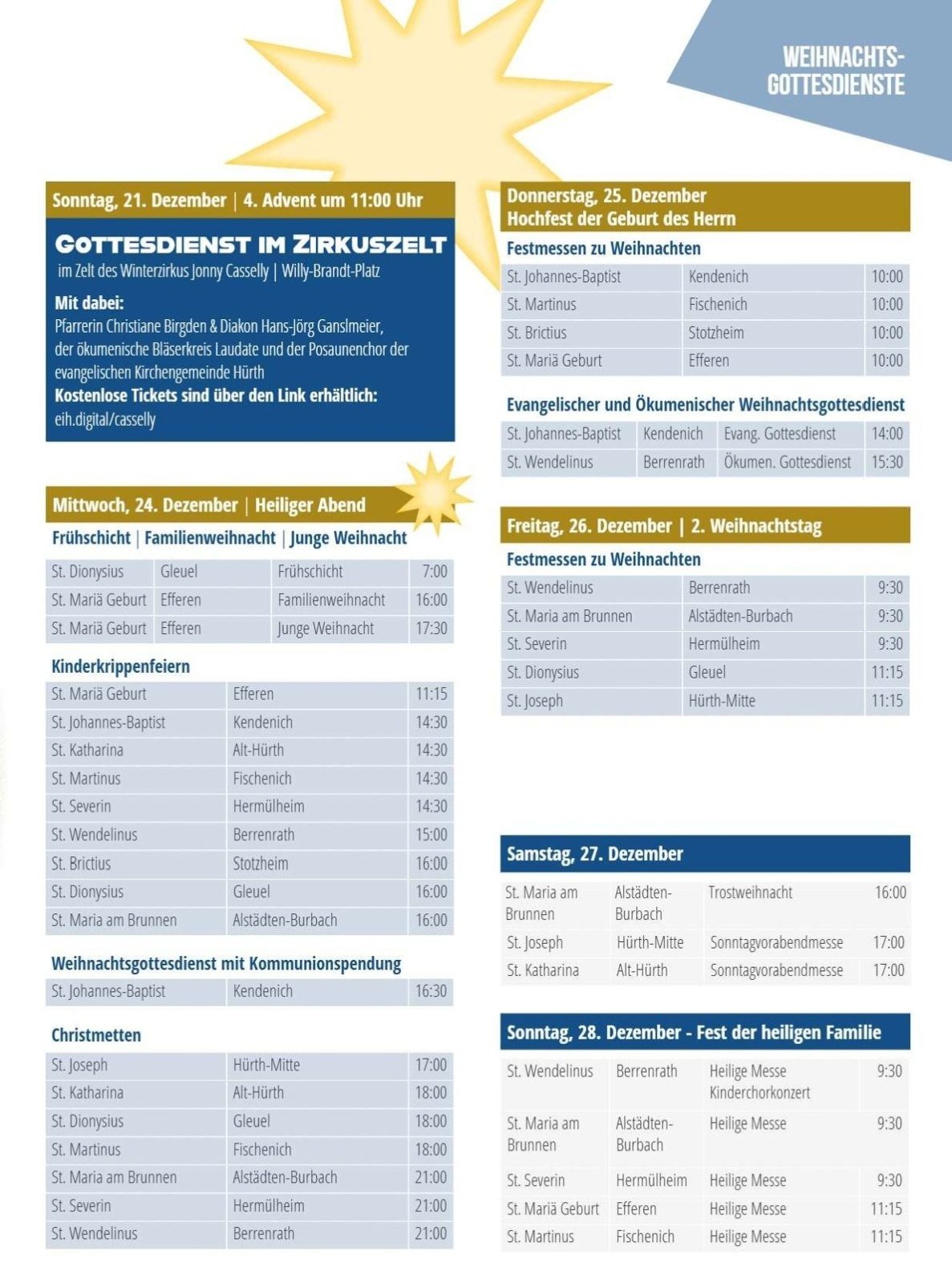 Weihnachtsgottesdienste KGV Hürth2025 (c) Anette Quiede