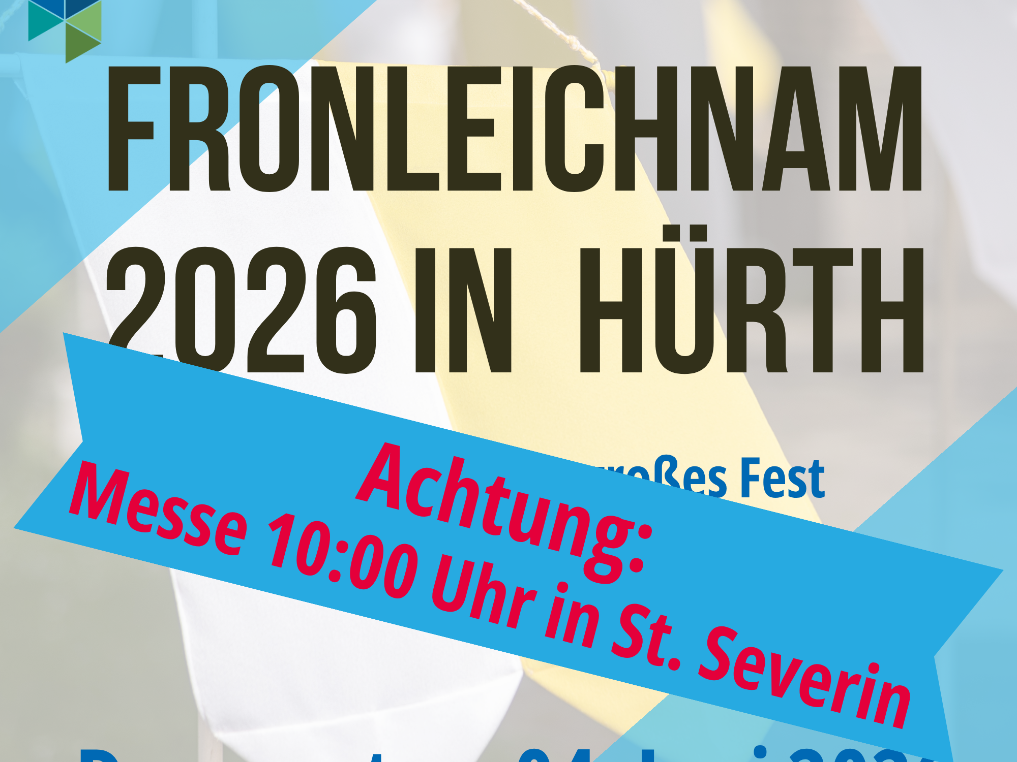 Fronleichnam Änderung
