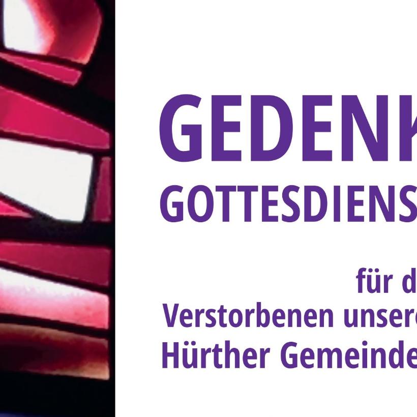 Gedenkgottesdienst für die Verstorbenen unserer Hürther Gemeinden