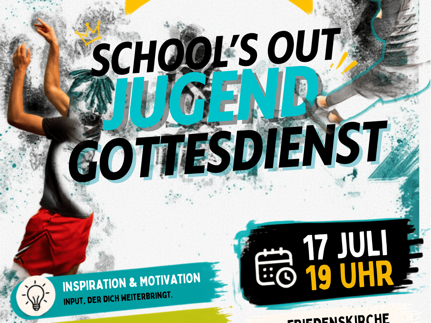 Plakat Flyer schoolsout hell