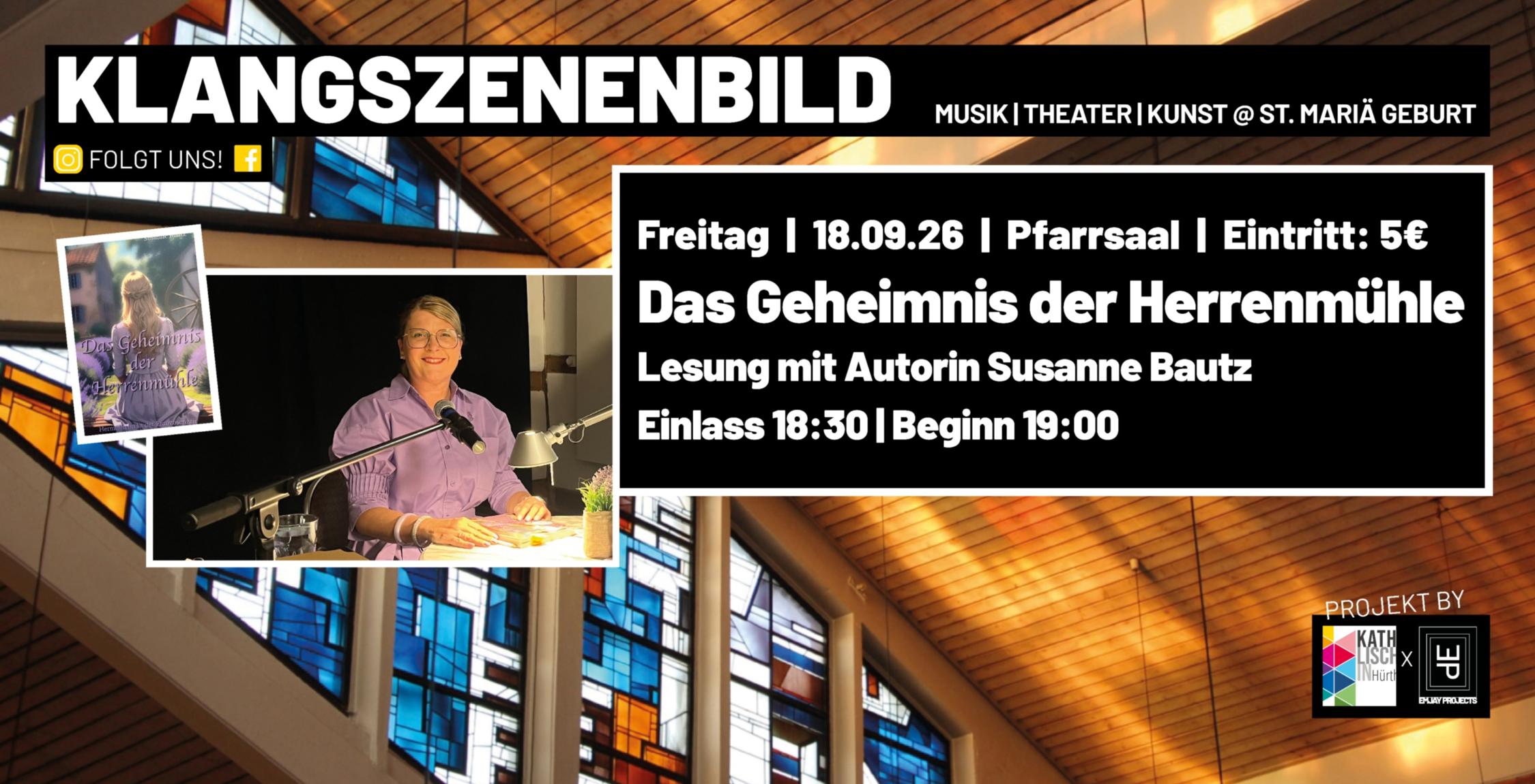 Das Geheimnis der Herrenmühle - Lesung mit Susanne Bautz