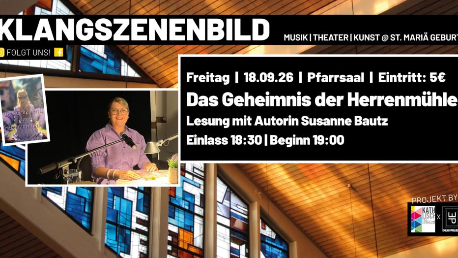 Das Geheimnis der Herrenmühle - Lesung mit Susanne Bautz