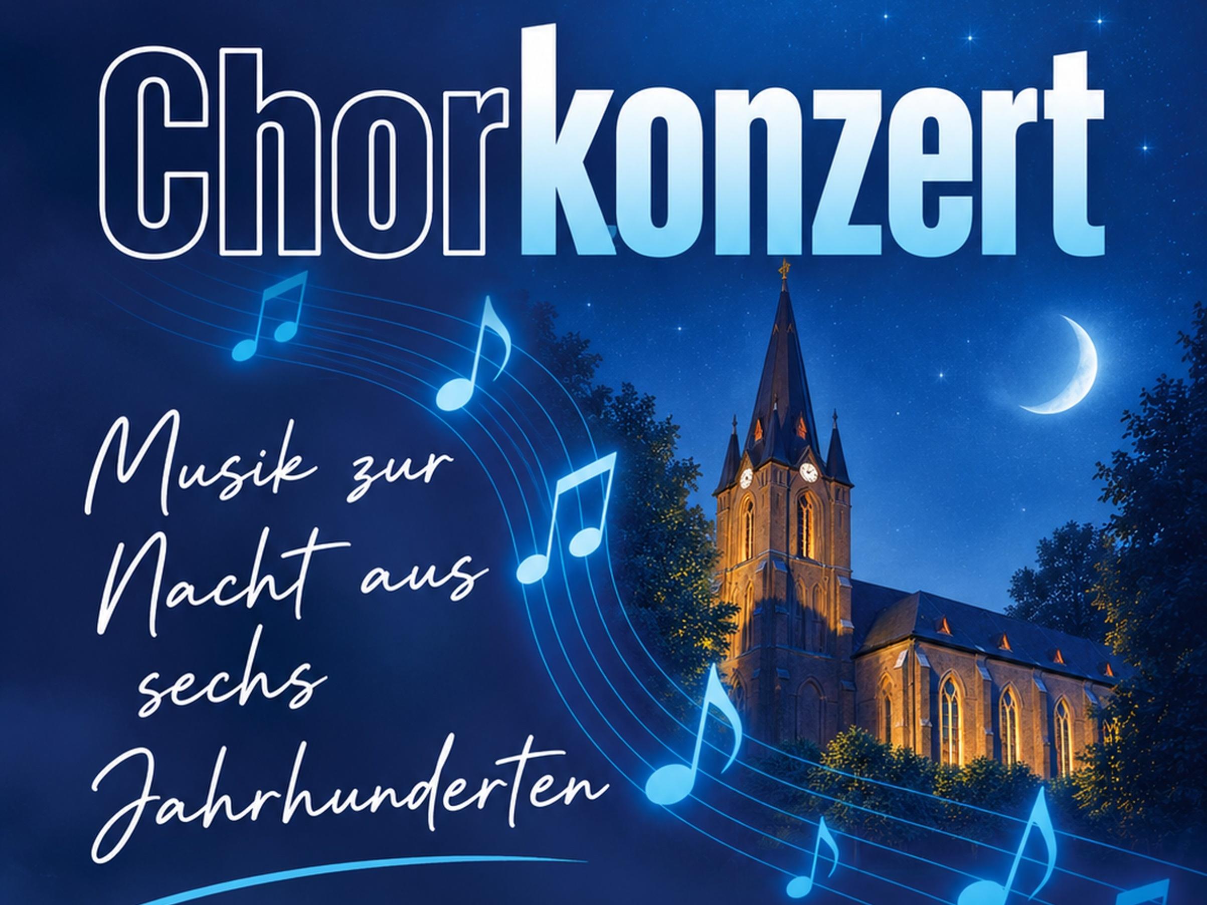 Chorkonzert Musik zur Nacht aus sechs Jahrhunderten