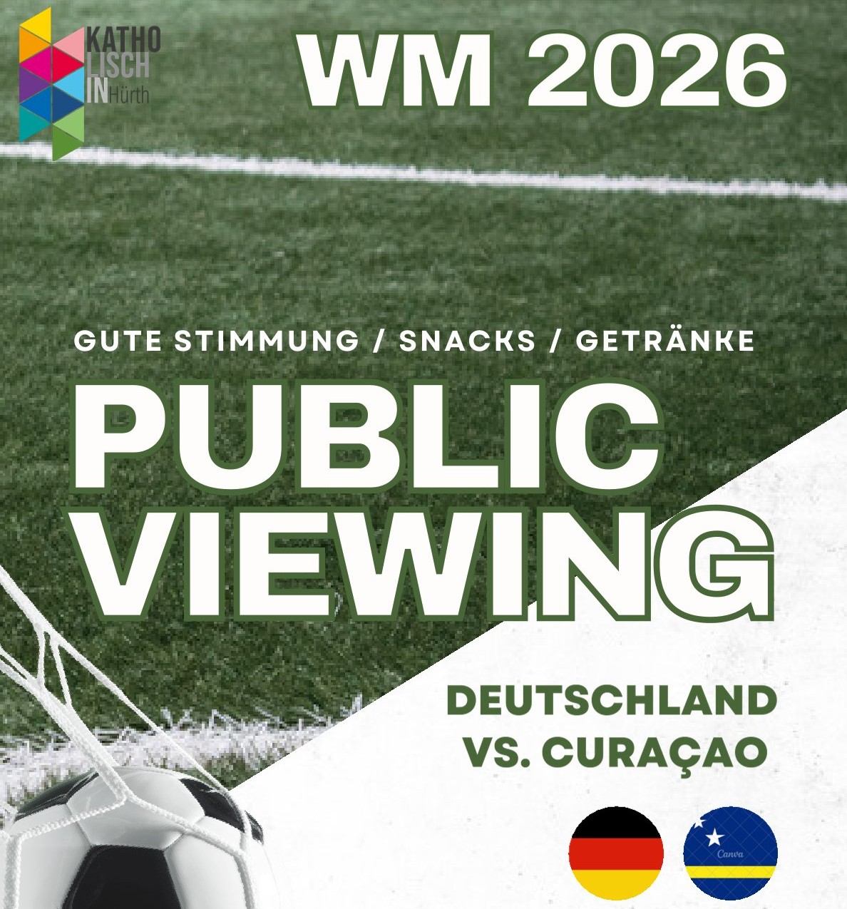 Fussball Public Viewing in Gleuel