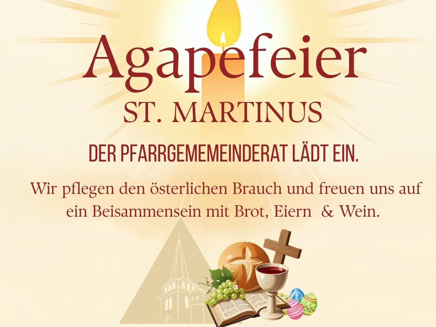 Beisammensein im Anschluß an die Auferstehungsfeier im Martinushaus