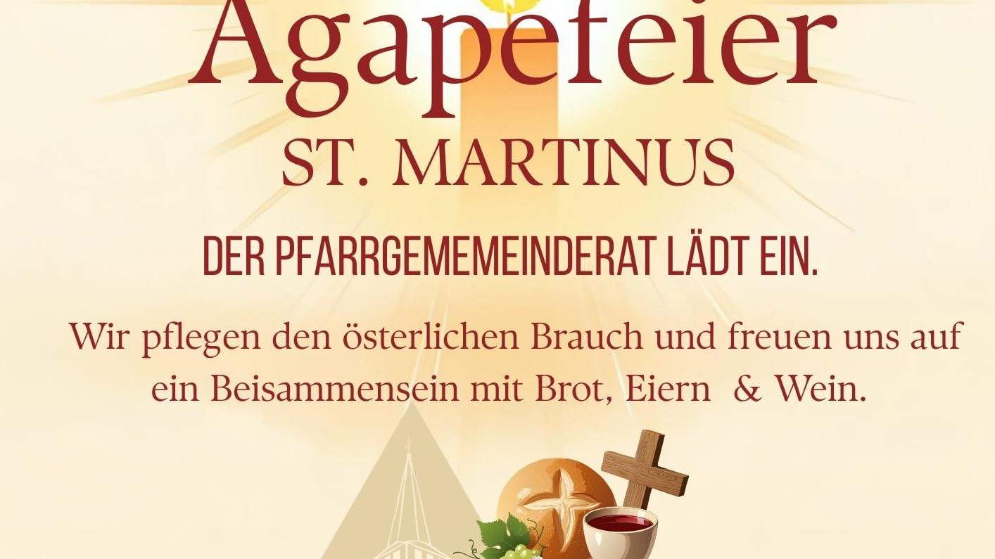 Beisammensein im Anschluß an die Auferstehungsfeier im Martinushaus