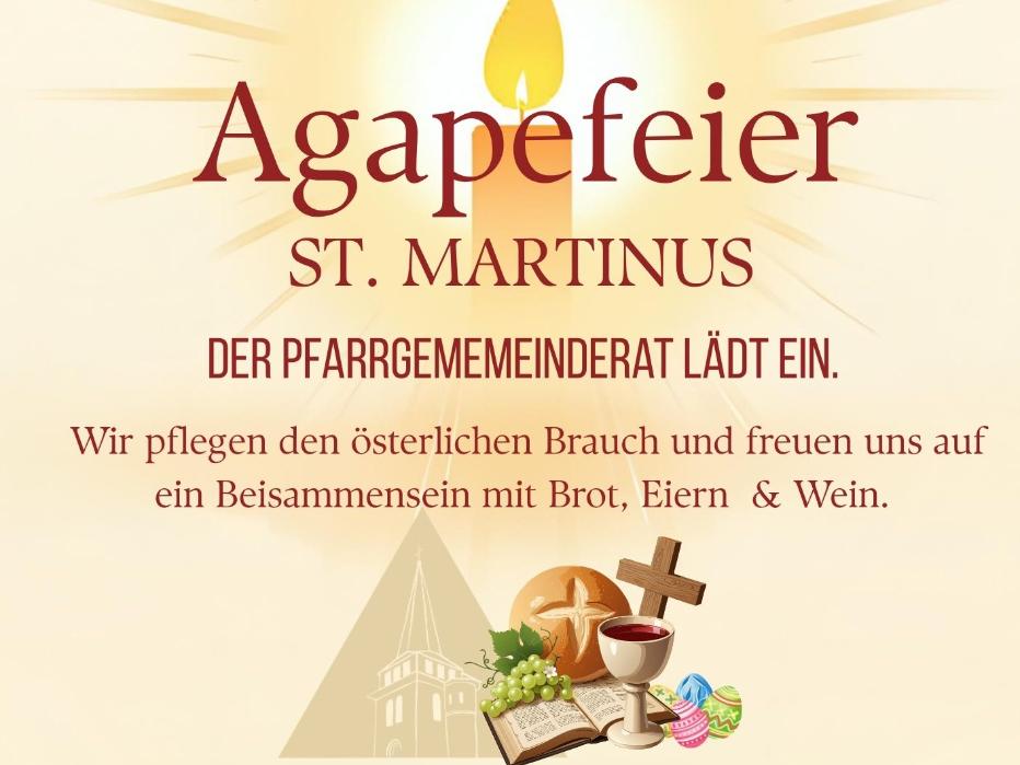 Beisammensein im Anschluß an die Auferstehungsfeier im Martinushaus