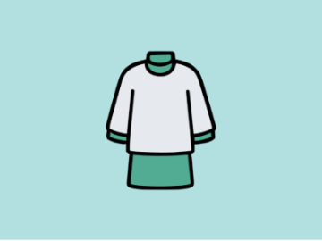 Illustration von Messdienergewand