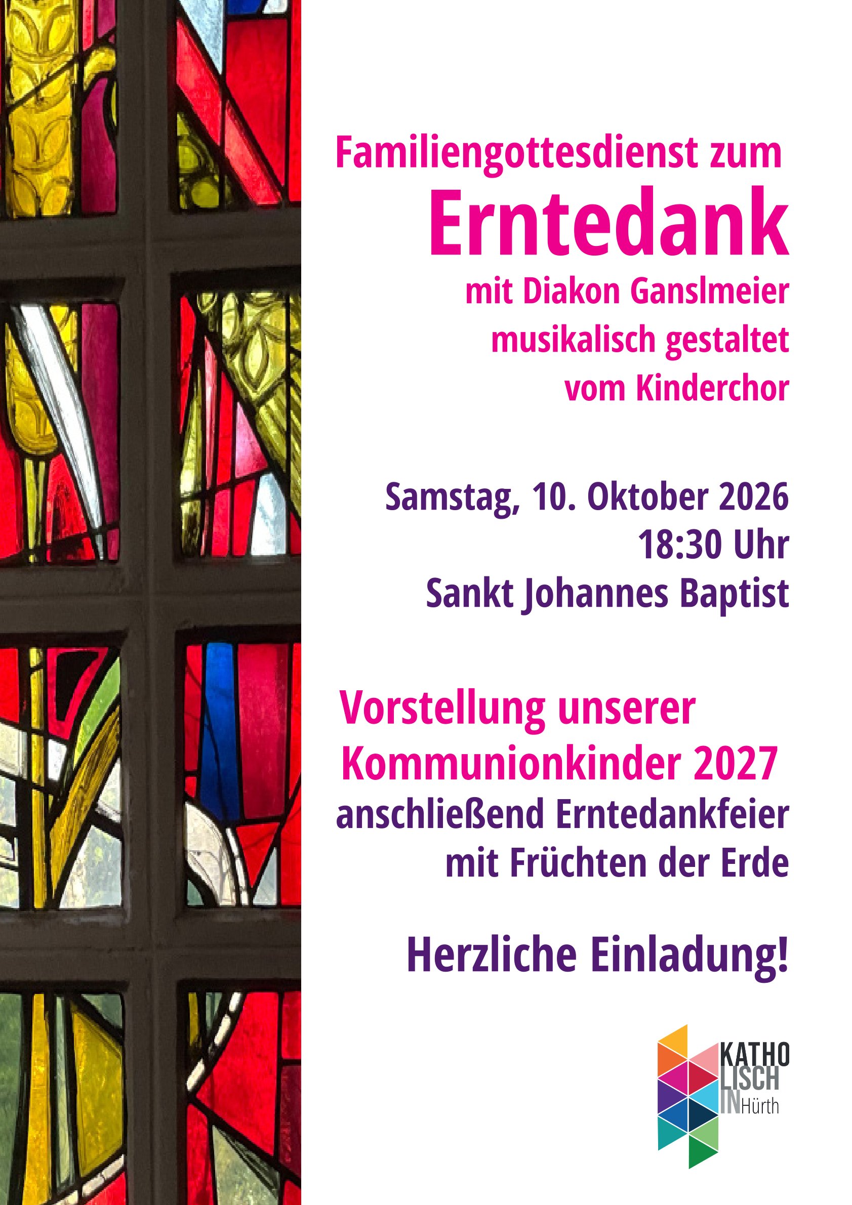 FamiliengottesdienstErntedank2026_A4 (c) Katholisch in Hürth FamiliengottesdienstErntedank2026_A4