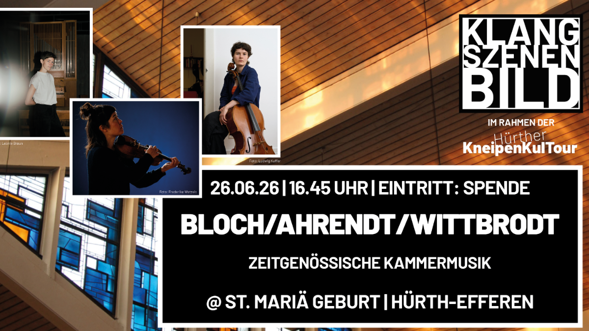 KLANGSZENENBILD Veranstaltung Bloch-Ahrendt-Wittbrodt