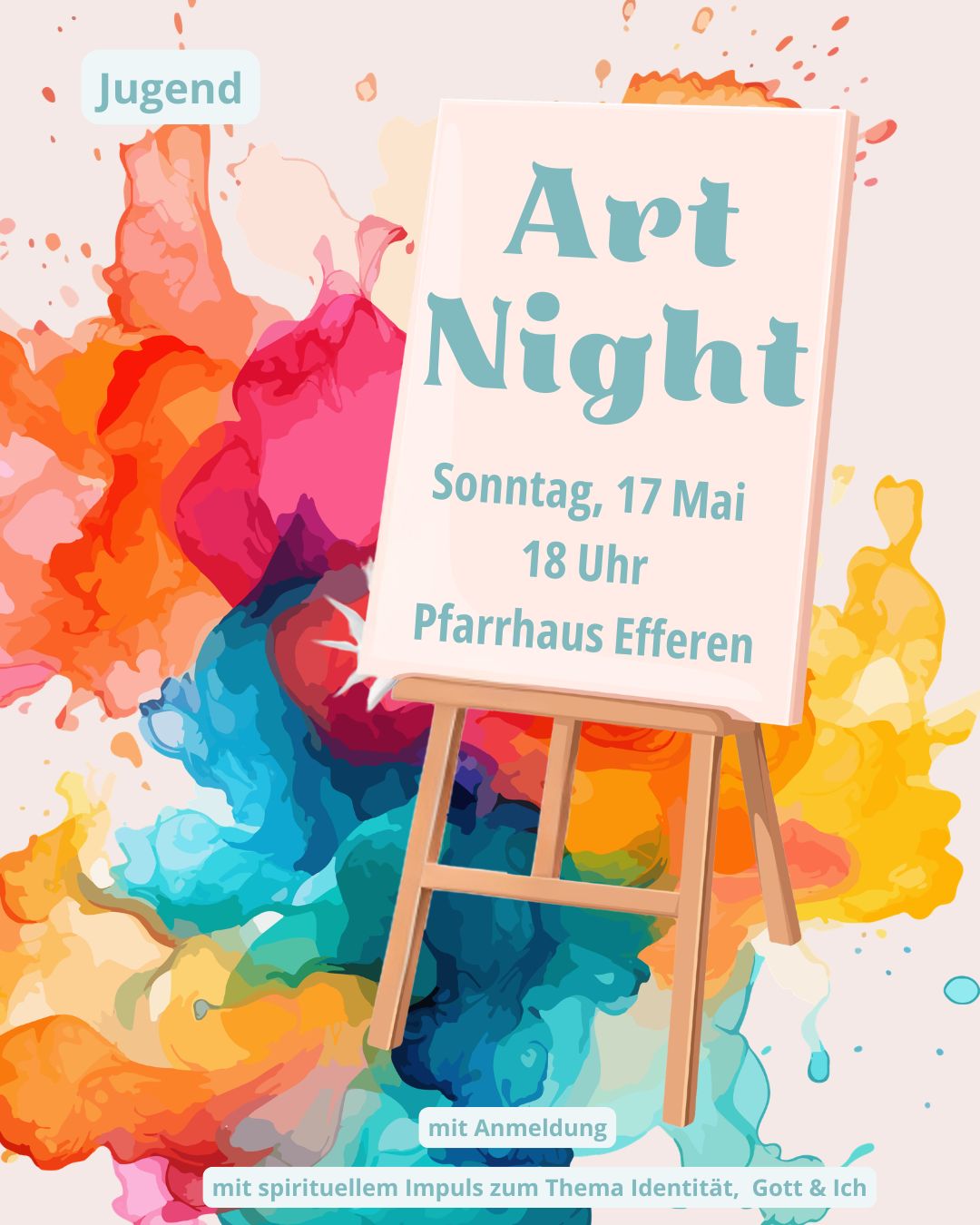 Angebote Firmvorbereitung '26 Art Night Flyer