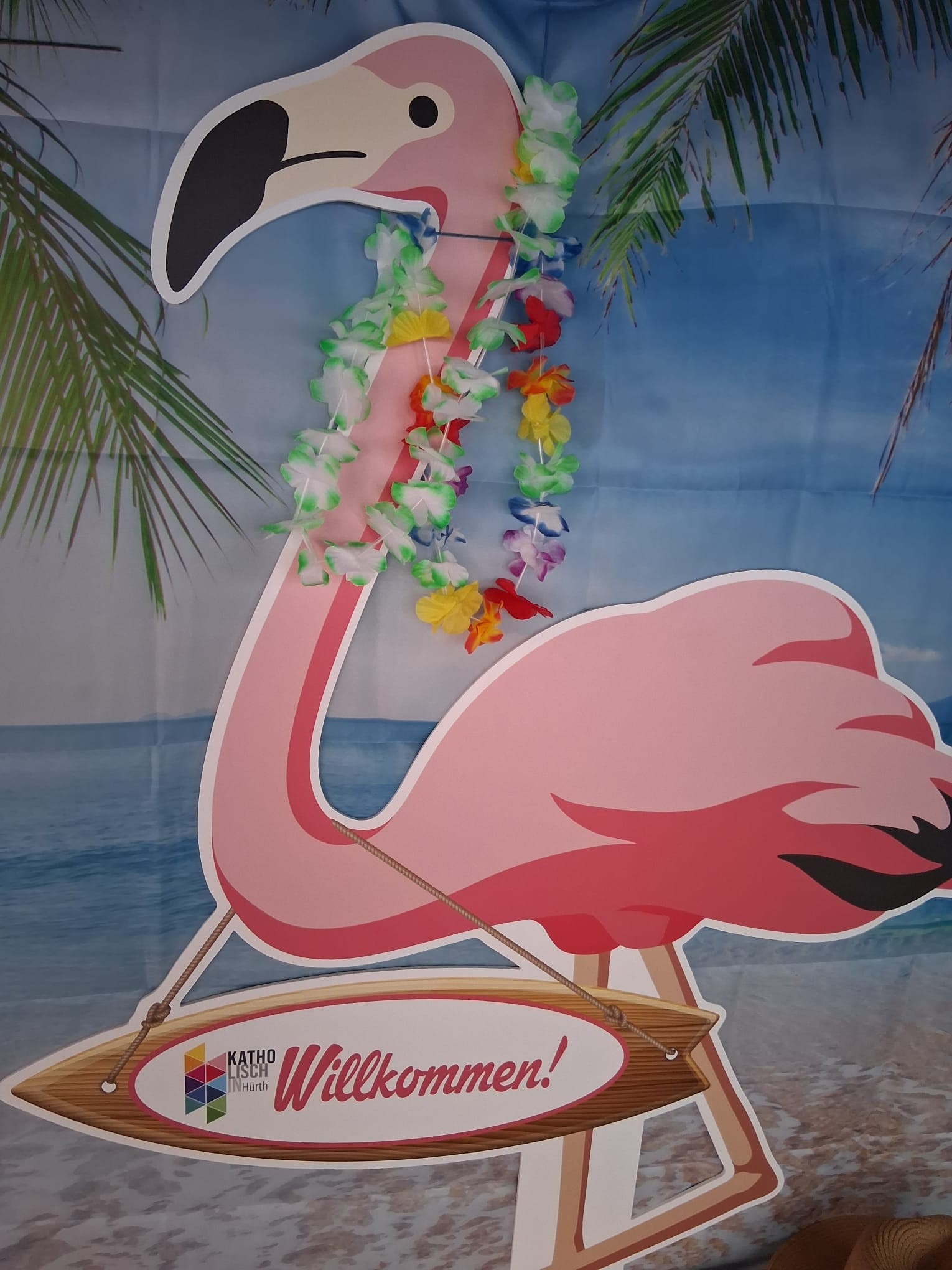 Flamingo Willkommen