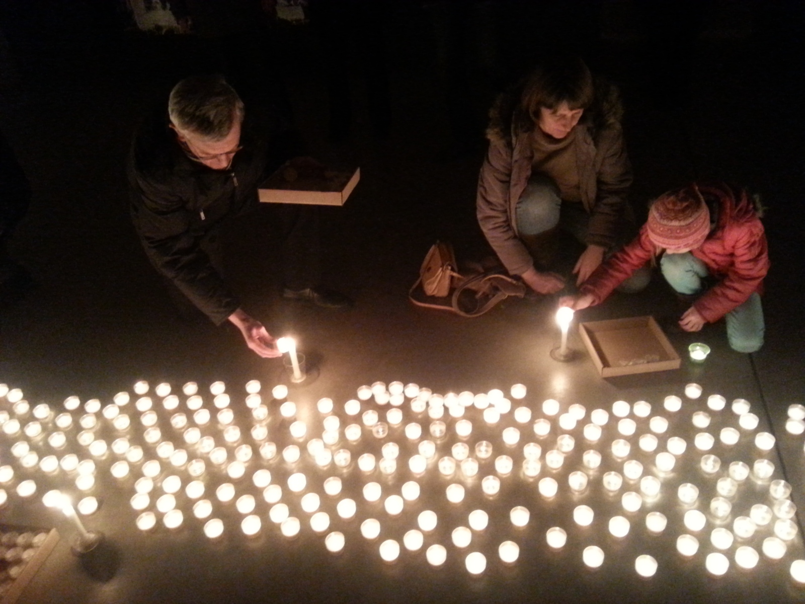 Foto vom 2.2.2015
Lichteraktion Kunststation St Peter Köln